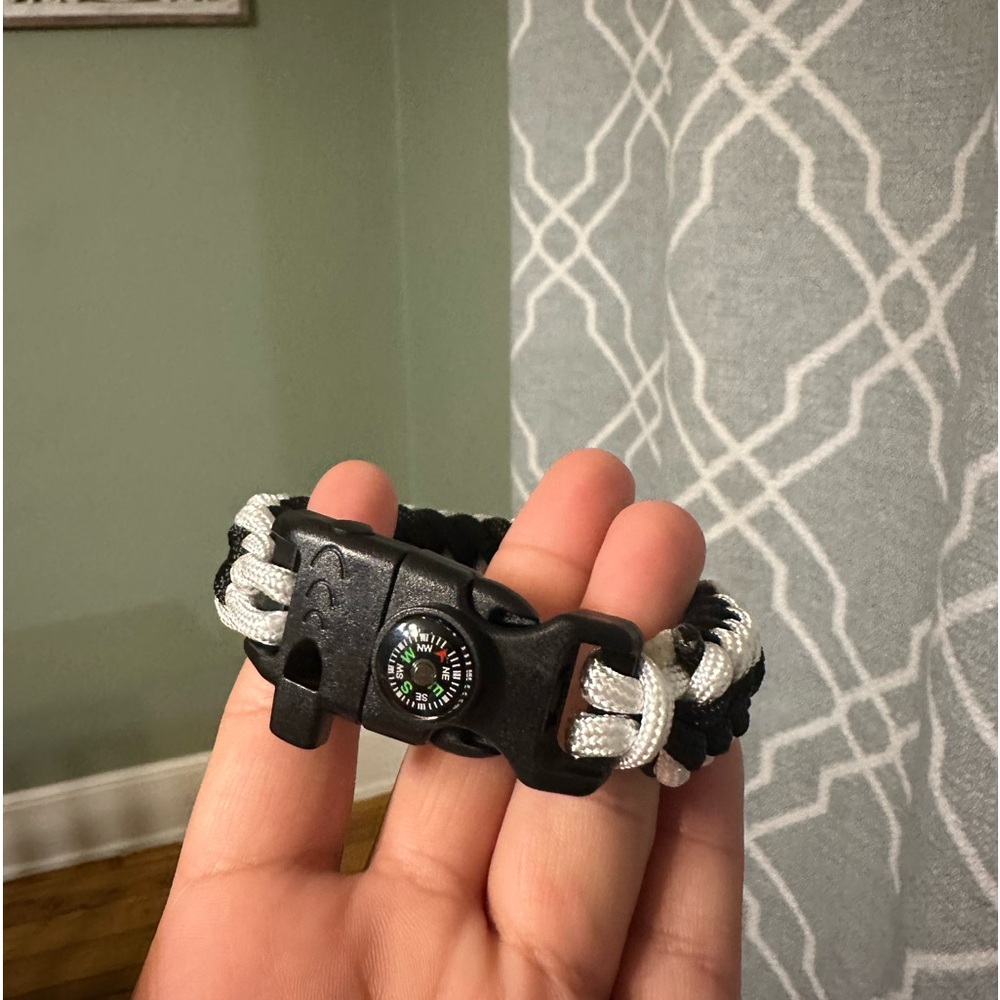 Handmade Black and White Bracelet